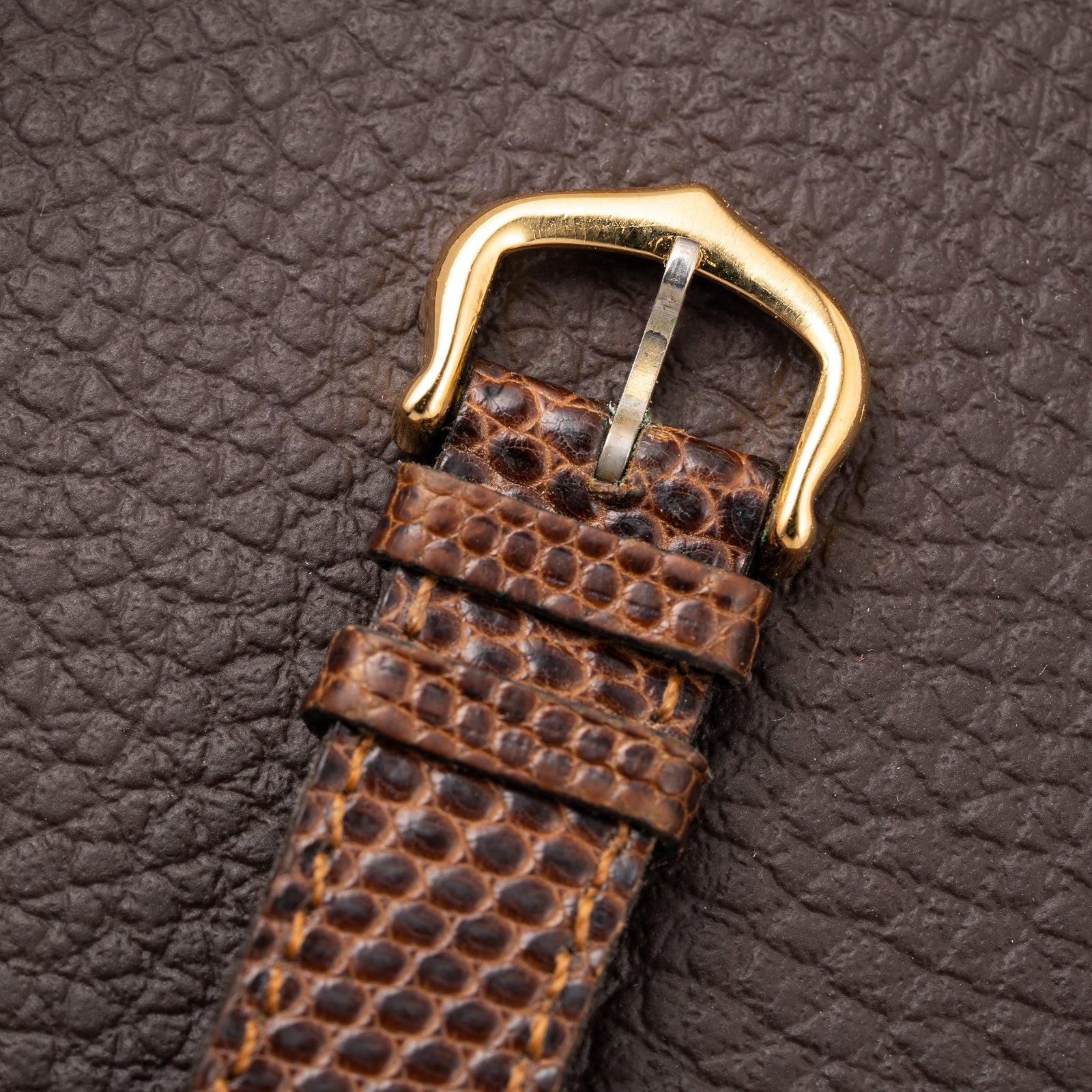 Cartier Tank Must de Vermeil ‘Turtle Shell’ Brown Wood Dial PM from 1980s
