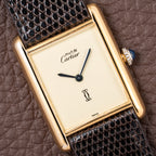 Cartier Tank Must de Vermeil Lemon Champagne Dial GM from 1990s