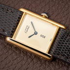 Cartier Tank Must de Vermeil Lemon Champagne Dial GM from 1990s