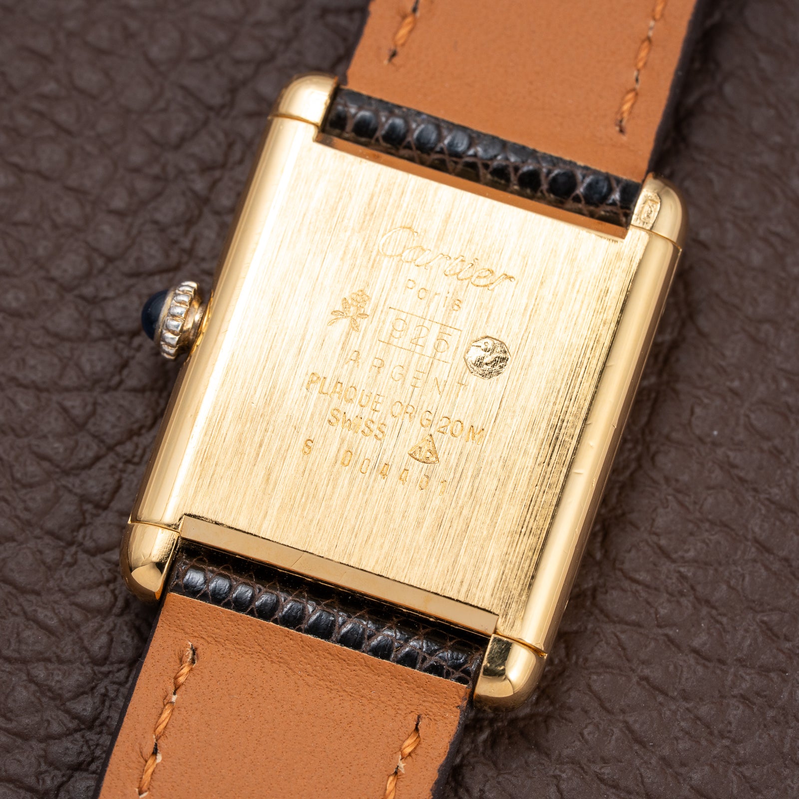 Cartier Tank Must de Vermeil Lemon Champagne Dial GM from 1990s