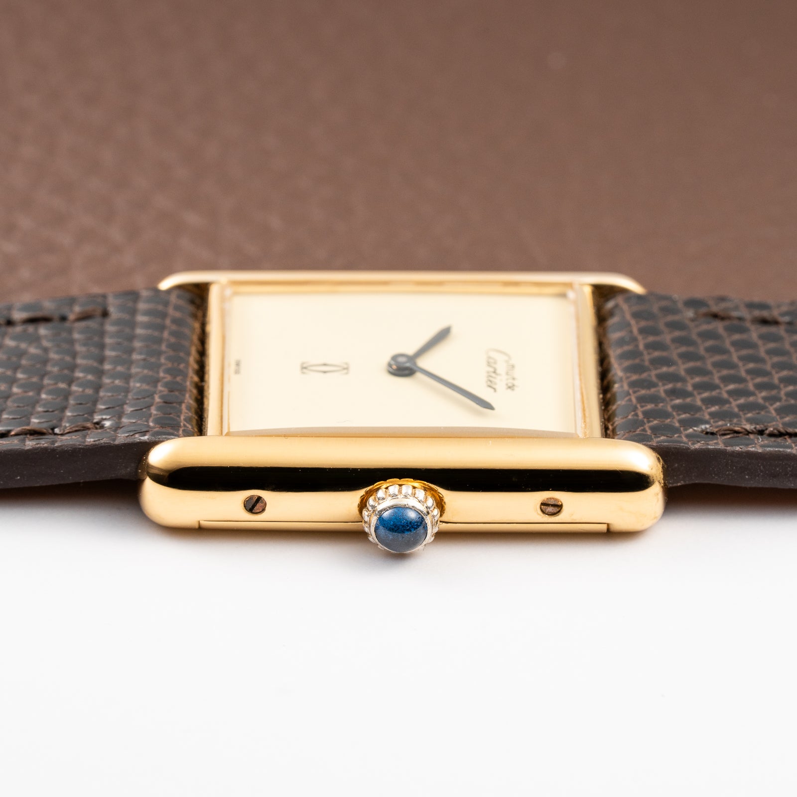 Cartier Tank Must de Vermeil Lemon Champagne Dial GM from 1990s