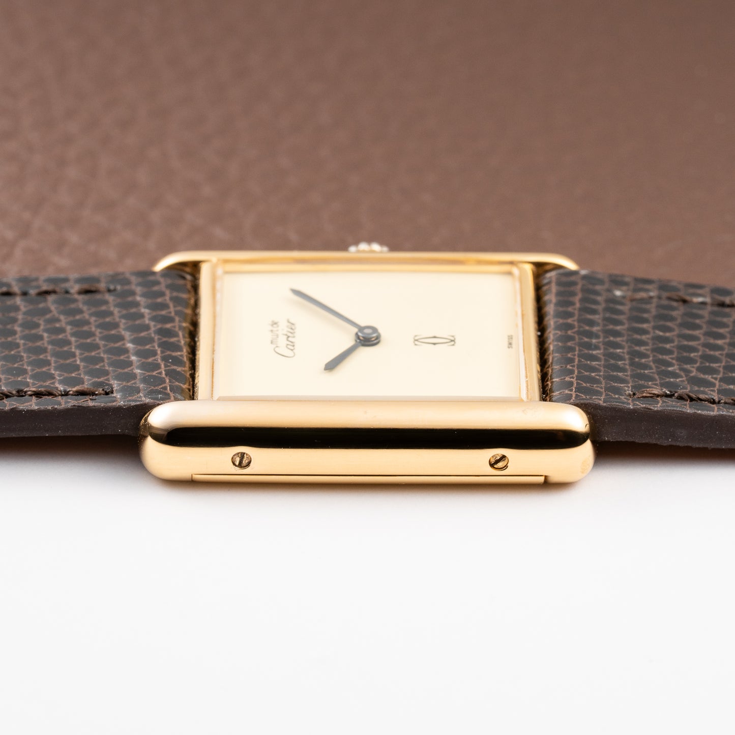 Cartier Tank Must de Vermeil Lemon Champagne Dial GM from 1990s