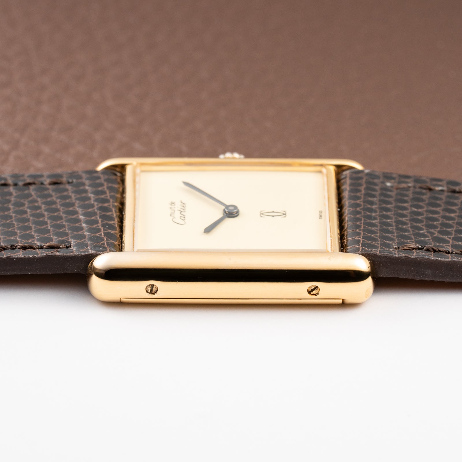 Cartier Tank Must de Vermeil Lemon Champagne Dial GM from 1990s
