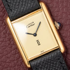 Cartier Tank Must de Vermeil Lemon Champagne Dial GM from 1990s