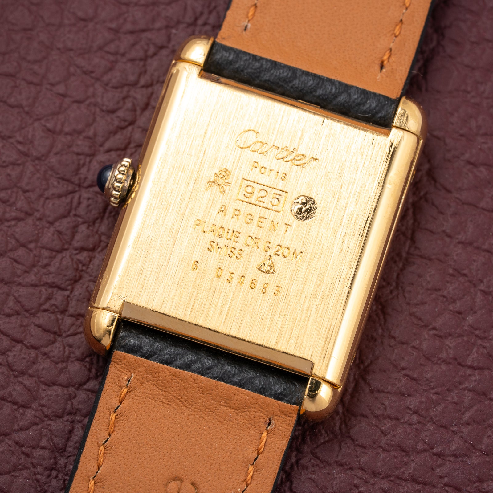 Cartier Tank Must de Vermeil Lemon Champagne Dial GM from 1990s