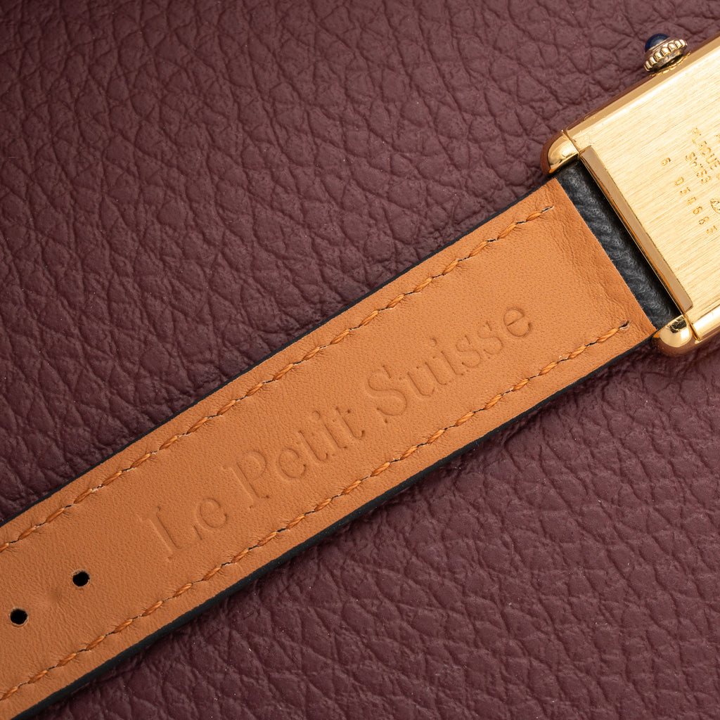 Cartier Tank Must de Vermeil Lemon Champagne Dial GM from 1990s
