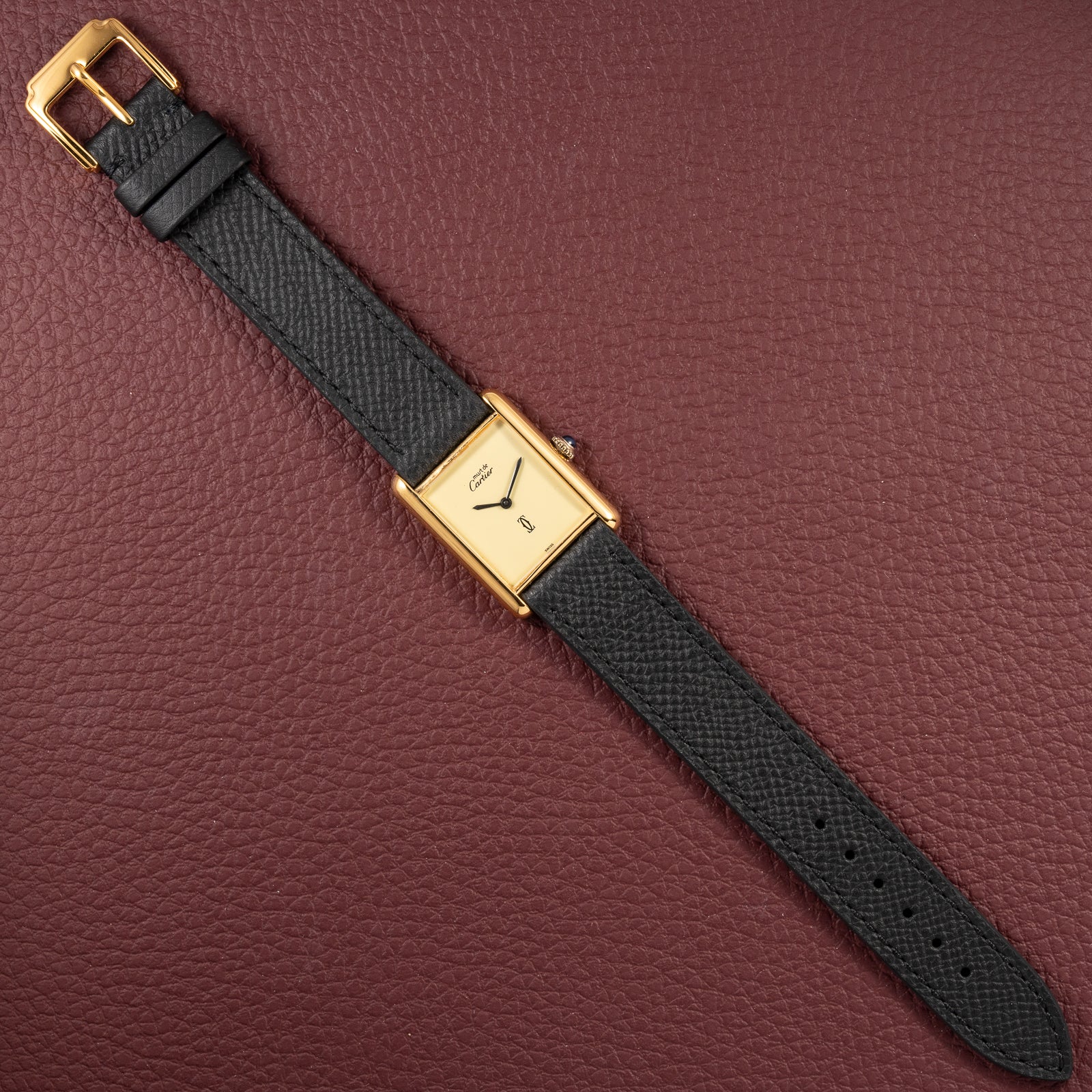 Cartier Tank Must de Vermeil Lemon Champagne Dial GM from 1990s
