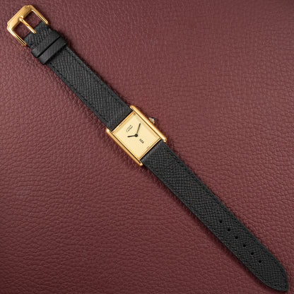 Cartier Tank Must de Vermeil Lemon Champagne Dial GM from 1990s