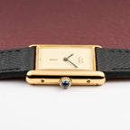 Cartier Tank Must de Vermeil Lemon Champagne Dial GM from 1990s