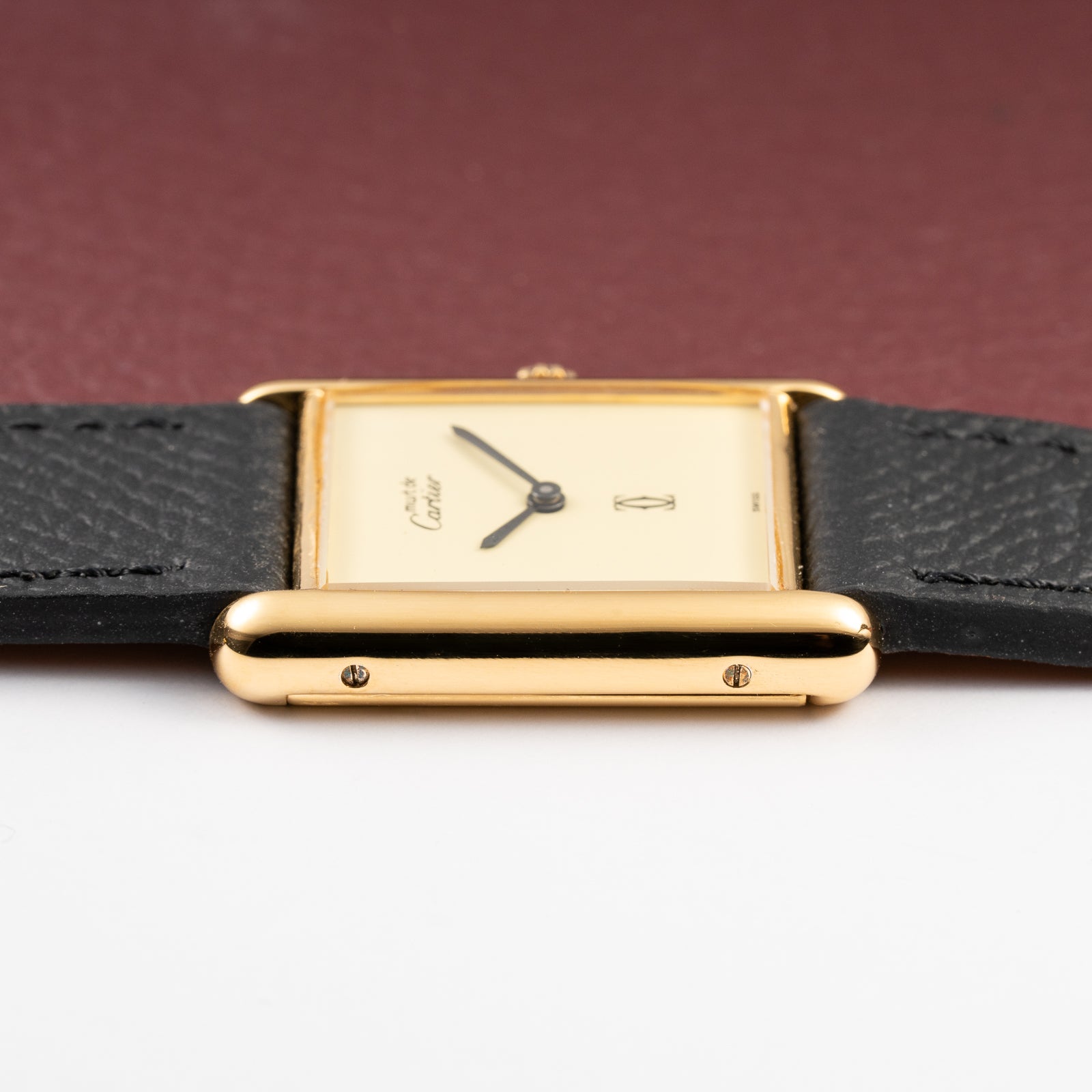 Cartier Tank Must de Vermeil Lemon Champagne Dial GM from 1990s