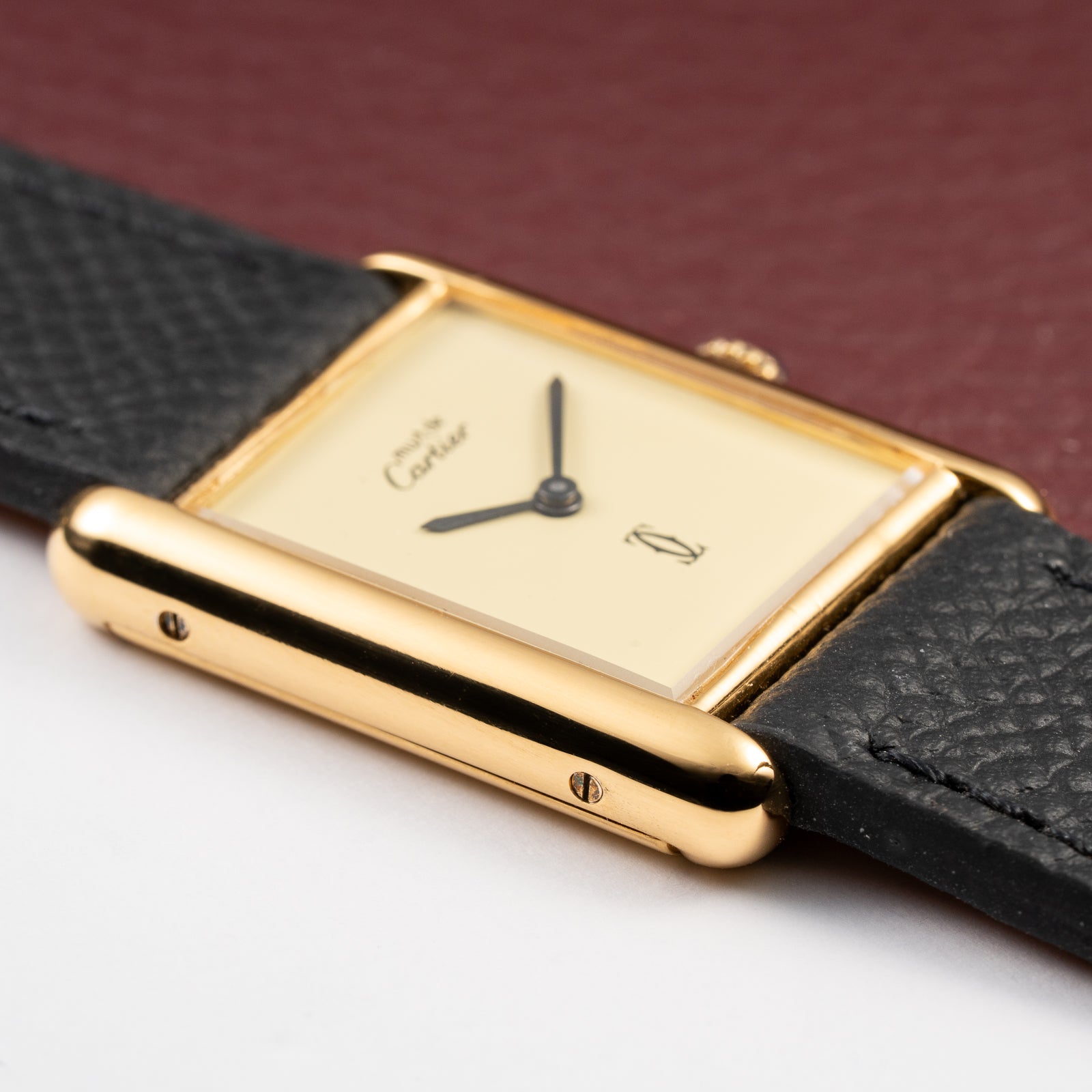 Cartier Tank Must de Vermeil Lemon Champagne Dial GM from 1990s