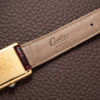 Cartier Tank Must de Vermeil Burgundy Red Dial GM from 1980s
