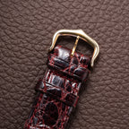 Cartier Tank Must de Vermeil Burgundy Red Dial GM from 1980s