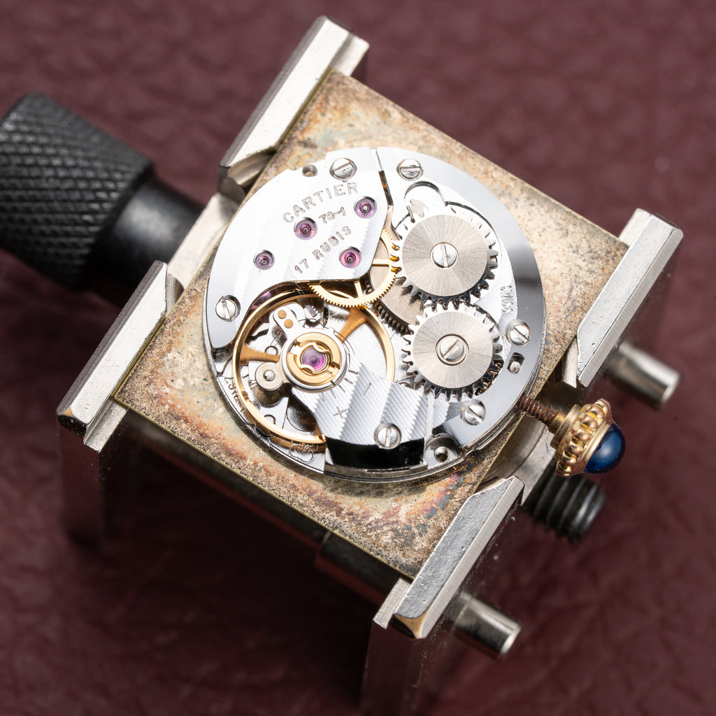 Cartier Tank Must de Vermeil Lemon Roman GM from 1980s