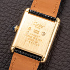 Cartier Tank Must de Vermeil Lemon Roman GM from 1980s