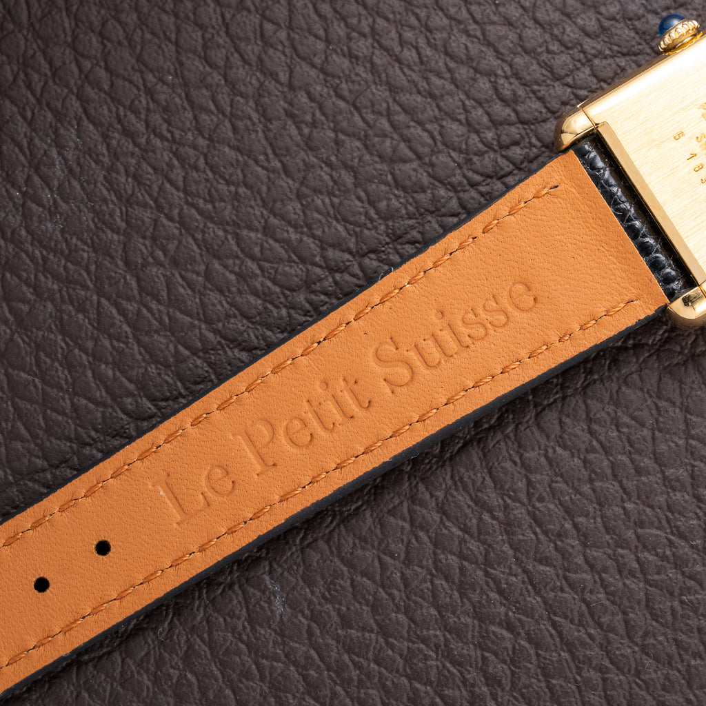 Cartier Tank Must de Vermeil Lemon Roman GM from 1980s