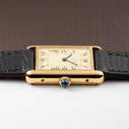 Cartier Tank Must de Vermeil Lemon Roman GM from 1980s