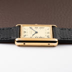 Cartier Tank Must de Vermeil Lemon Roman GM from 1980s