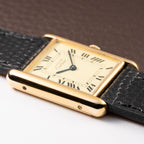 Cartier Tank Must de Vermeil Lemon Roman GM from 1980s