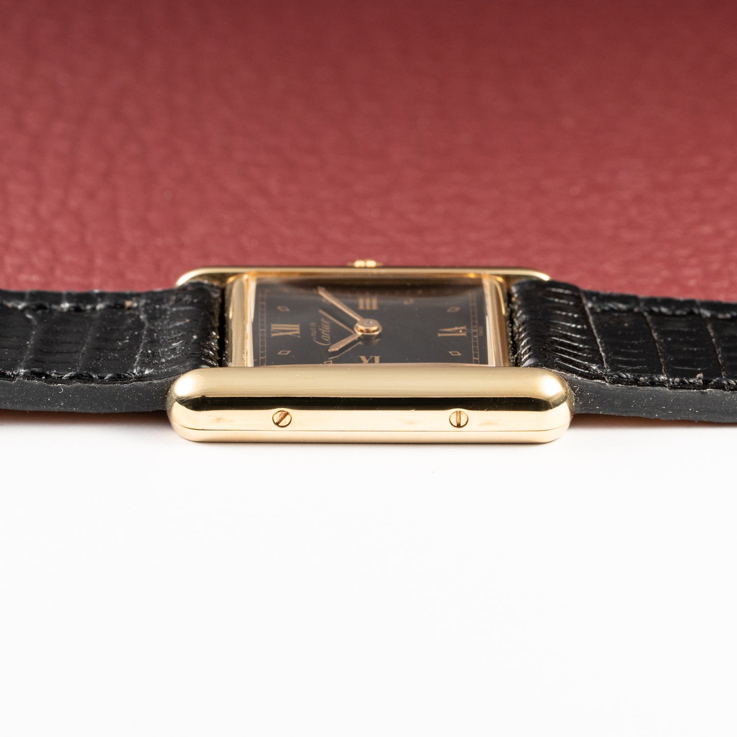 Cartier Must de Tank Vermeil Black Dial Full Set Ref 5057001 from 2003