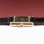 Cartier Must de Tank Vermeil Black Dial Full Set Ref 5057001 from 2003
