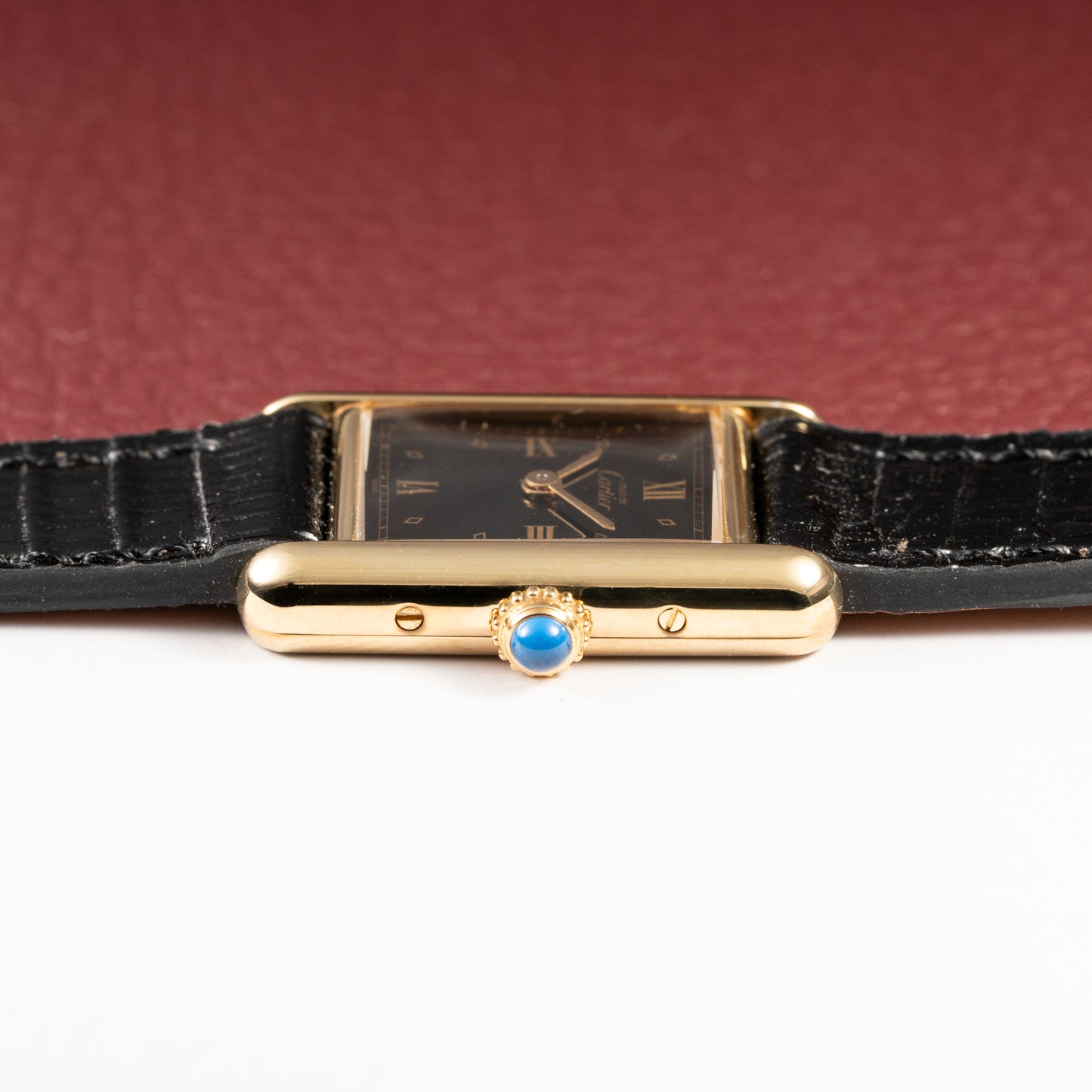 Cartier Must de Tank Vermeil Black Dial Full Set Ref 5057001 from 2003