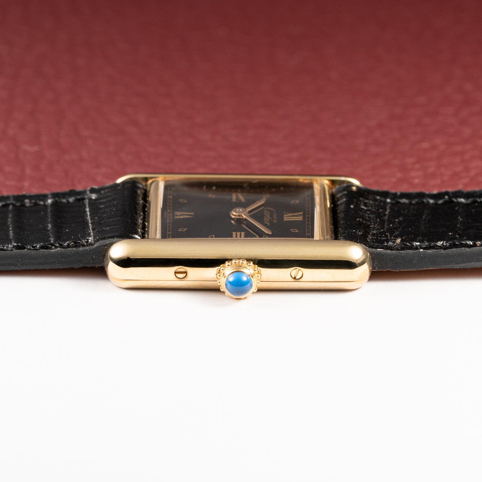 Cartier Must de Tank Vermeil Black Dial Full Set Ref 5057001 from 2003