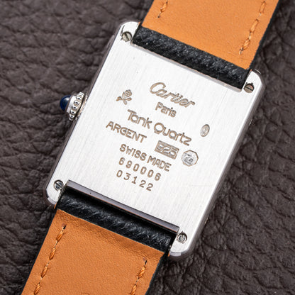 Cartier Tank Must de Rare Art Deco Purple Dial Full Set Ref. 690006 from 1990