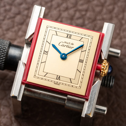 Cartier Must de Tank Vermeil Art Deco Roman Dial PM Reference 3 66001