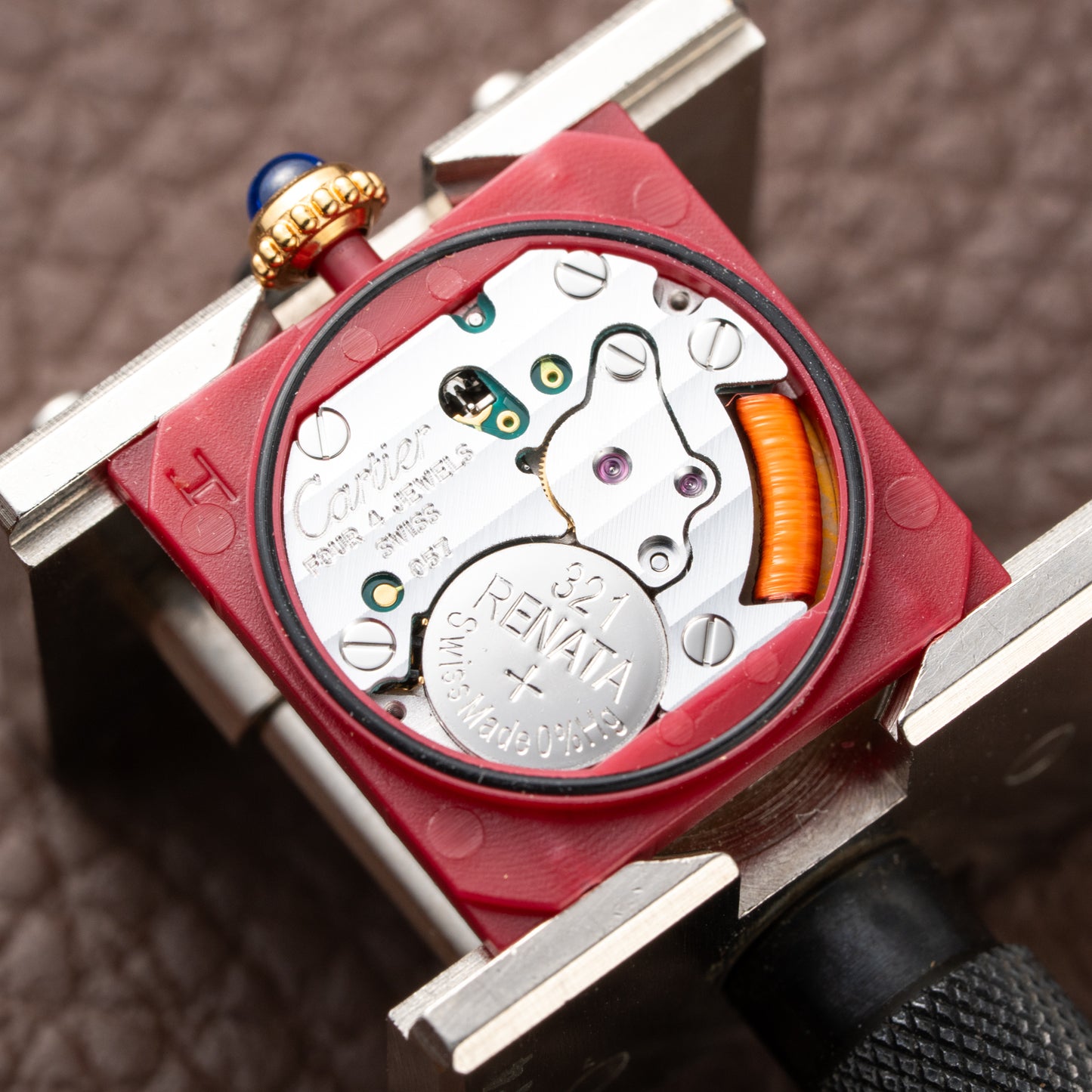 Cartier Must de Tank Vermeil Art Deco Roman Dial PM Reference 3 66001