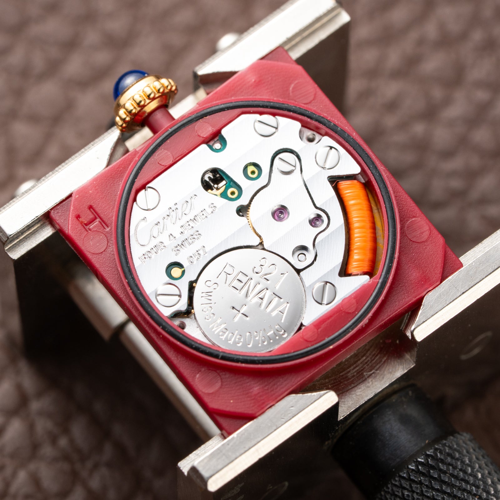 Cartier Must de Tank Vermeil Art Deco Roman Dial PM Reference 3 66001