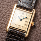 Cartier Must de Tank Vermeil Art Deco Roman Dial PM Reference 3 66001