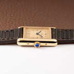 Cartier Must de Tank Vermeil Art Deco Roman Dial PM Reference 3 66001