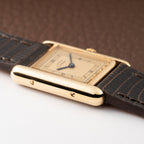 Cartier Must de Tank Vermeil Art Deco Roman Dial PM Reference 3 66001