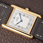 Cartier Tank Must de Vermeil Silver Art Deco Roman Dial GM Reference 6 81006