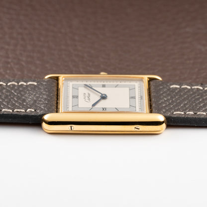 Cartier Tank Must de Vermeil Silver Art Deco Roman Dial GM Reference 6 81006