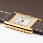 Cartier Tank Must de Vermeil Silver Art Deco Roman Dial GM Reference 6 81006