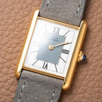 Cartier Must de Tank Vermeil Grey Art Deco Dial Reference 590005 from 1990s