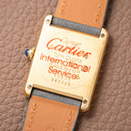 Cartier Must de Tank Vermeil Grey Art Deco Dial Reference 590005 from 1990s