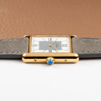 Cartier Must de Tank Vermeil Grey Art Deco Dial Reference 590005 from 1990s