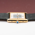Cartier Must de Tank Vermeil Grey Art Deco Dial Full Set Box & Papers Ref. 590005 from 1998