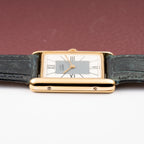 Cartier Must de Tank Vermeil Grey Art Deco Dial Full Set Box & Papers Ref. 590005 from 1998