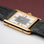 Cartier Must de Tank Vermeil Grey Art Deco Dial Full Set Box & Papers Ref. 590005 from 1998