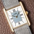 Cartier Must de Tank Vermeil Grey Art Deco Dial Reference 590005 from 1990s