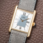 Cartier Must de Tank Vermeil Grey Art Deco Dial Reference 590005 from 1990s