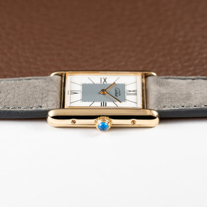 Cartier Must de Tank Vermeil Grey Art Deco Dial Reference 590005 from 1990s