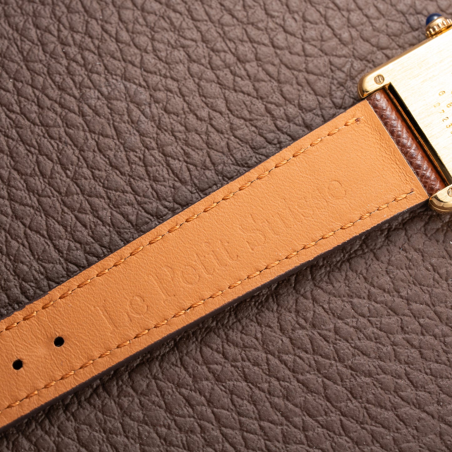 Cartier Tank Must de Art Deco Lemon Roman Dial Vermeil GM Ref. 6 81006 from 1990s