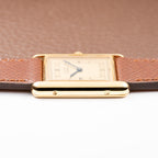 Cartier Tank Must de Art Deco Lemon Roman Dial Vermeil GM Ref. 6 81006 from 1990s