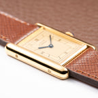 Cartier Tank Must de Art Deco Lemon Roman Dial Vermeil GM Ref. 6 81006 from 1990s