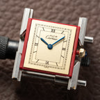 Cartier Must de Tank Vermeil Art Deco Roman Dial PM Reference 3 66001